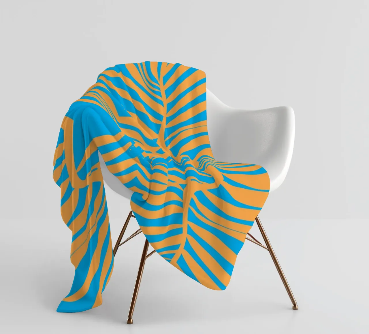 Foglia di palma pop out 04 coperta in pile da Little Dean