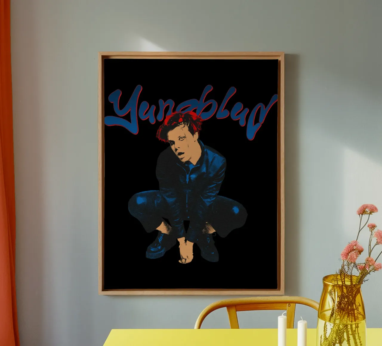 Nipsey Hussle Punk Rock Band canvas met Baklijst van eliouxence