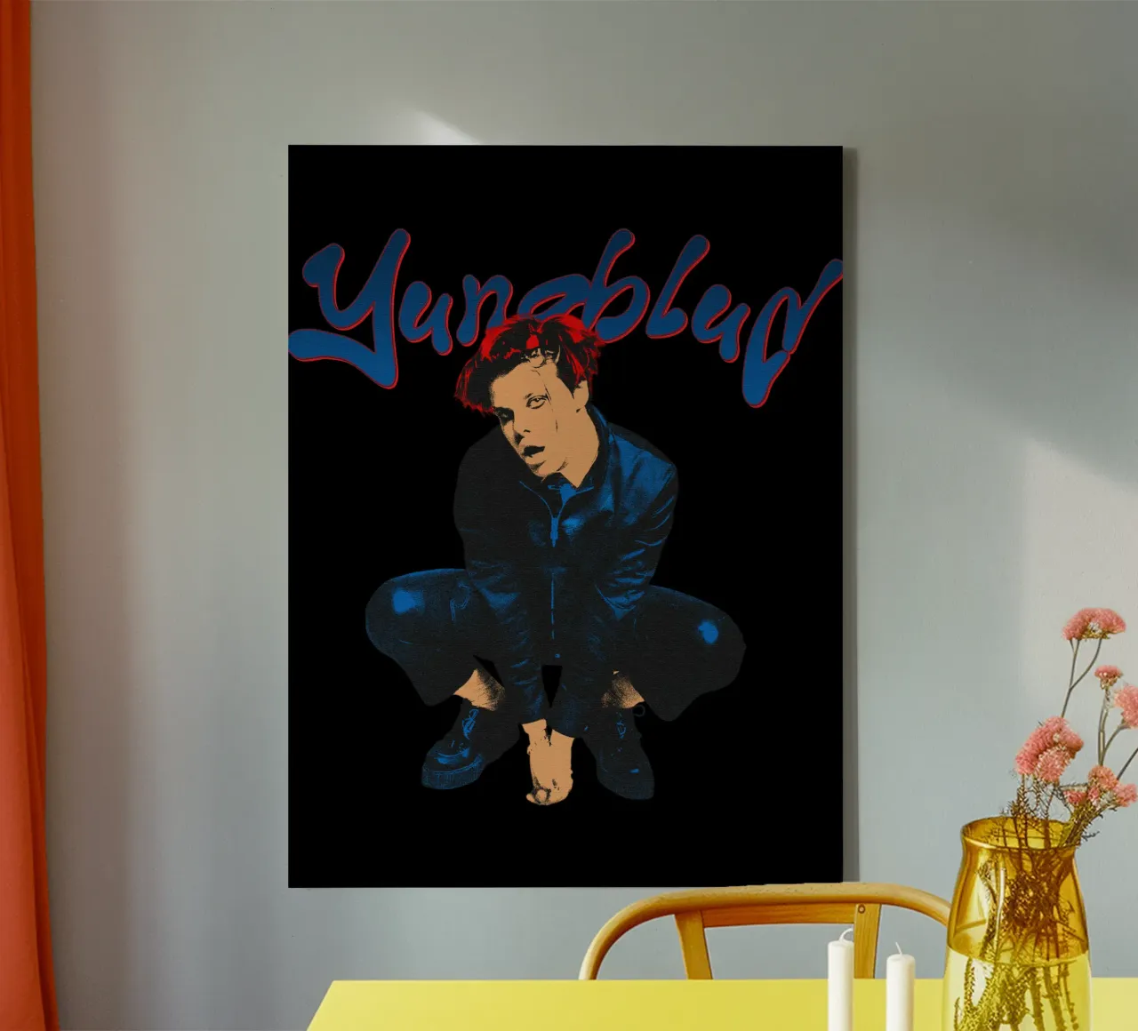 Nipsey Hussle Punk Rock Band canvas met Baklijst van eliouxence