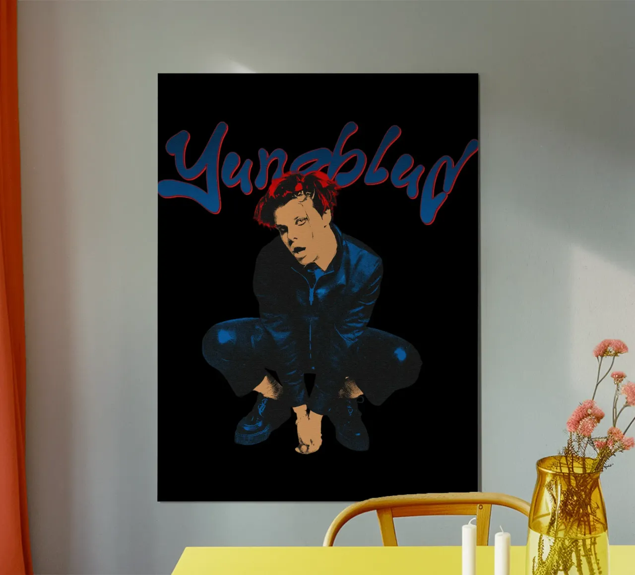 Nipsey Hussle Punk-Rock-Band Poster mit Aluminium Rahmen von eliouxence