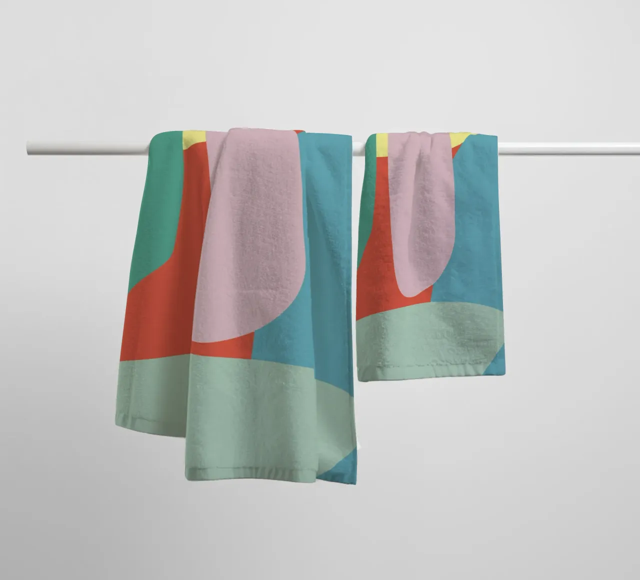 Colored pebble towel by Little Dean