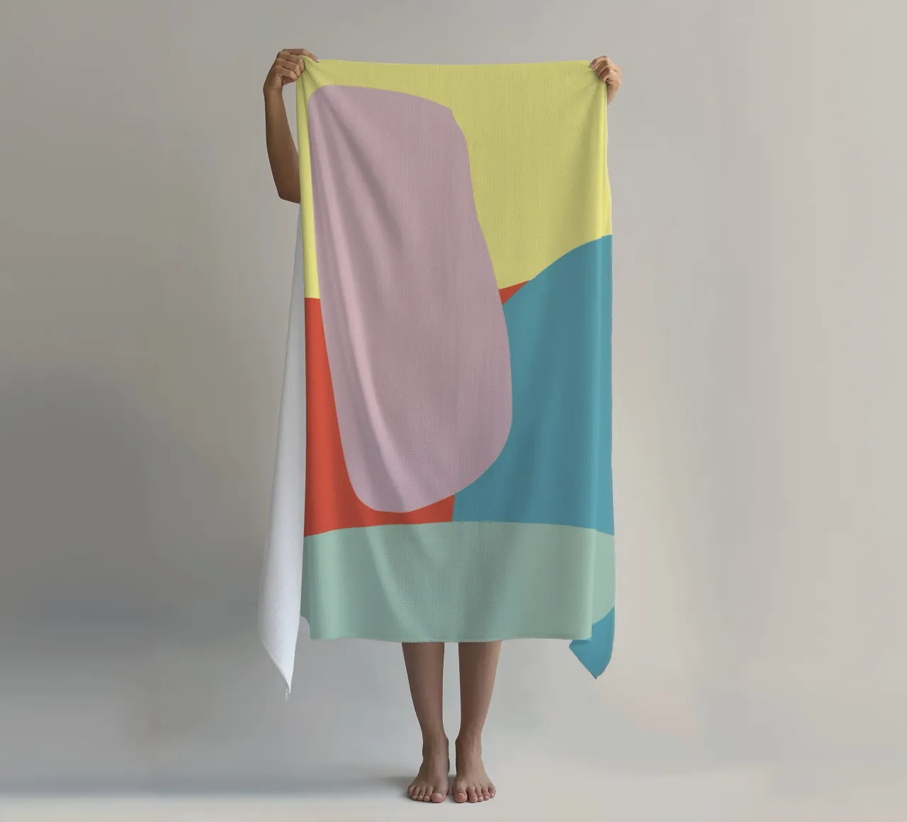 Ciottolo colorato telo mare da Little Dean