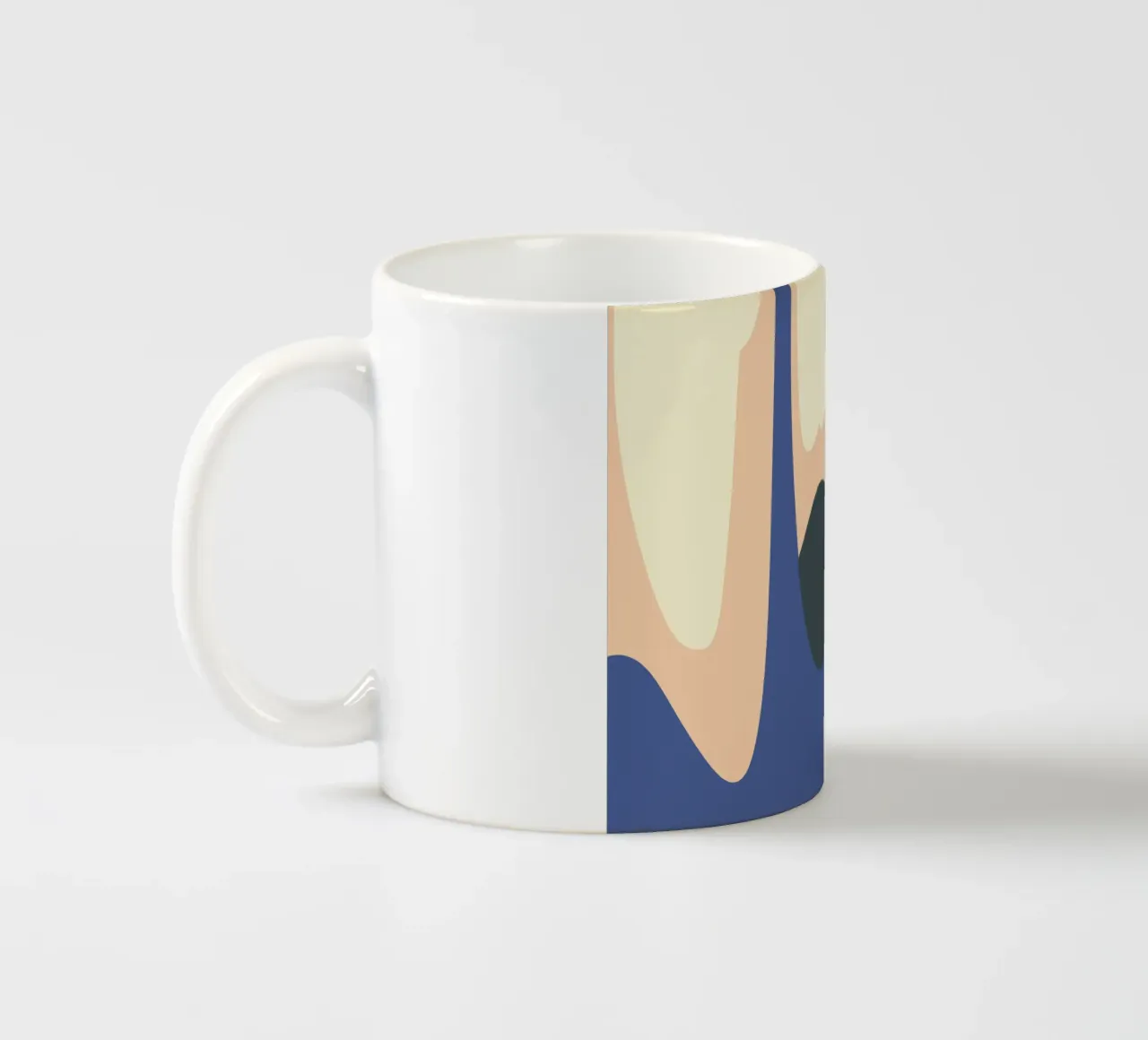 Paesaggio liquido 03 tazza in ceramica da Little Dean