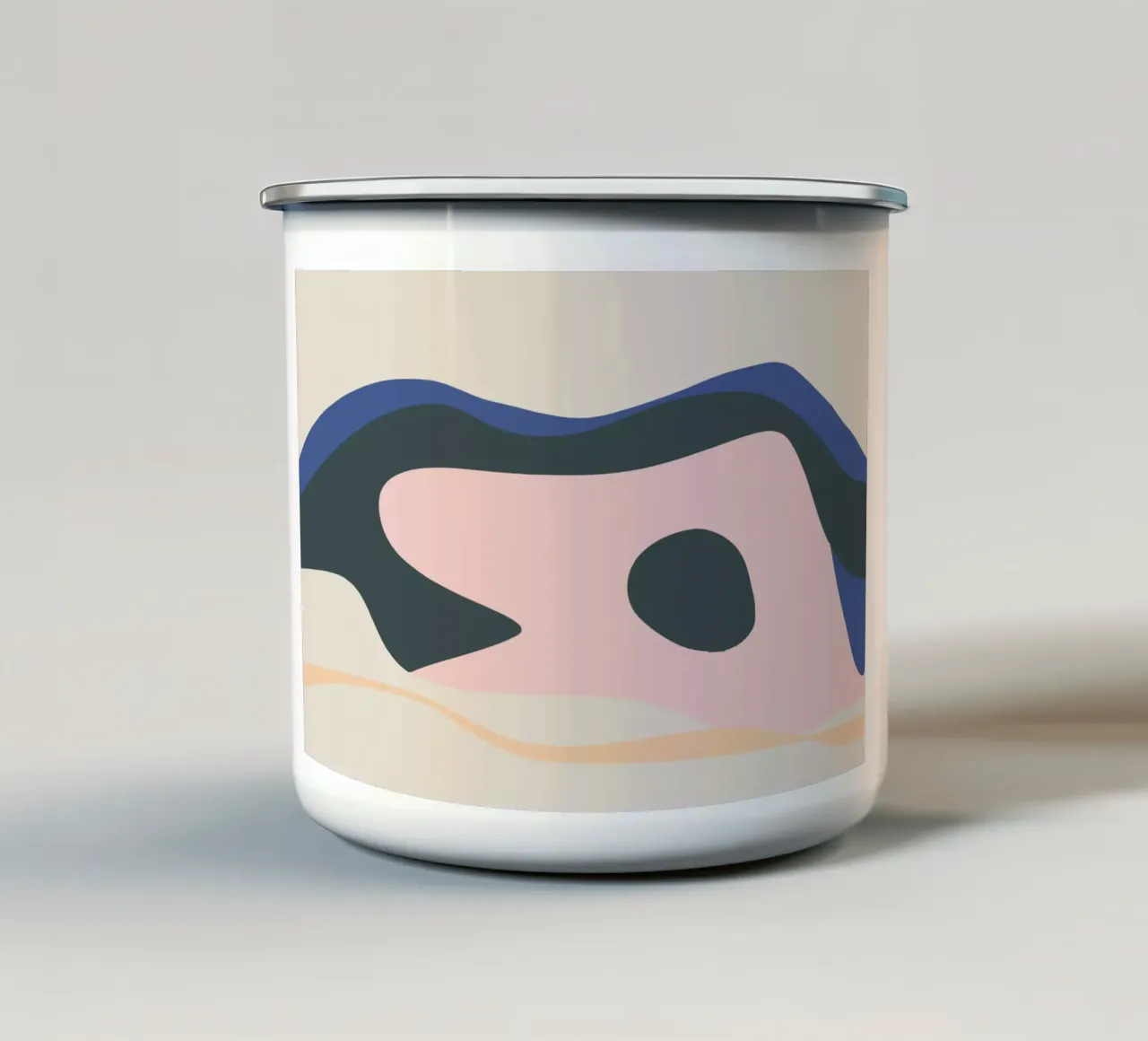 Paesaggio liquido 04 tazza in smalto da Little Dean