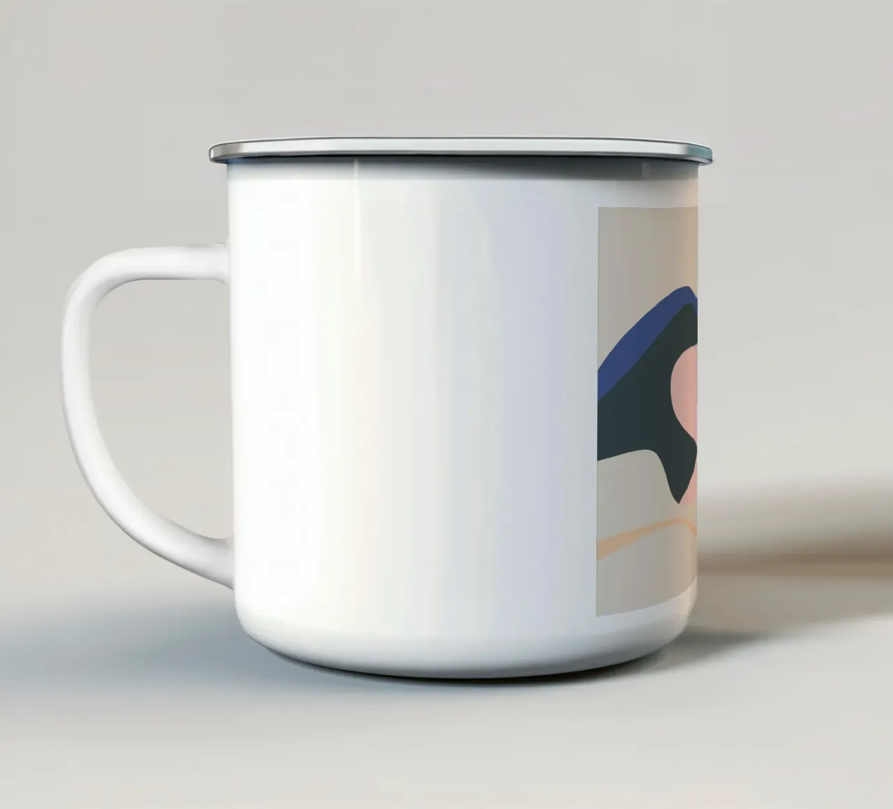 Paesaggio liquido 04 tazza in smalto da Little Dean