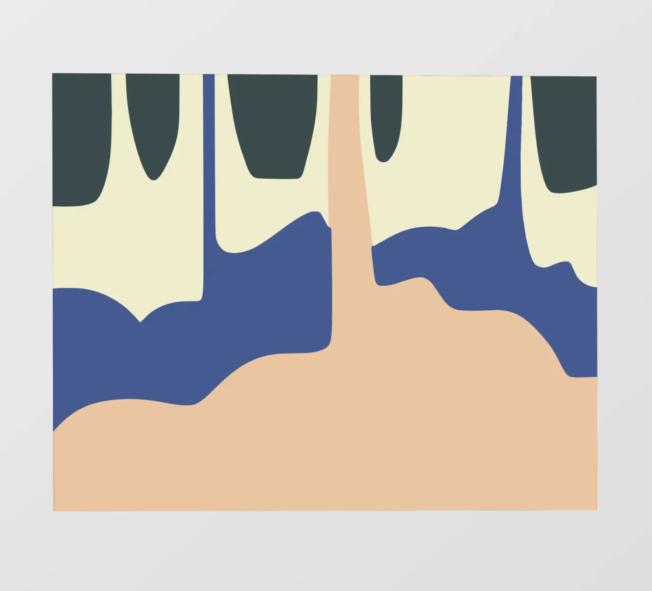 Paesaggio liquido 05 telo in pvc da Little Dean