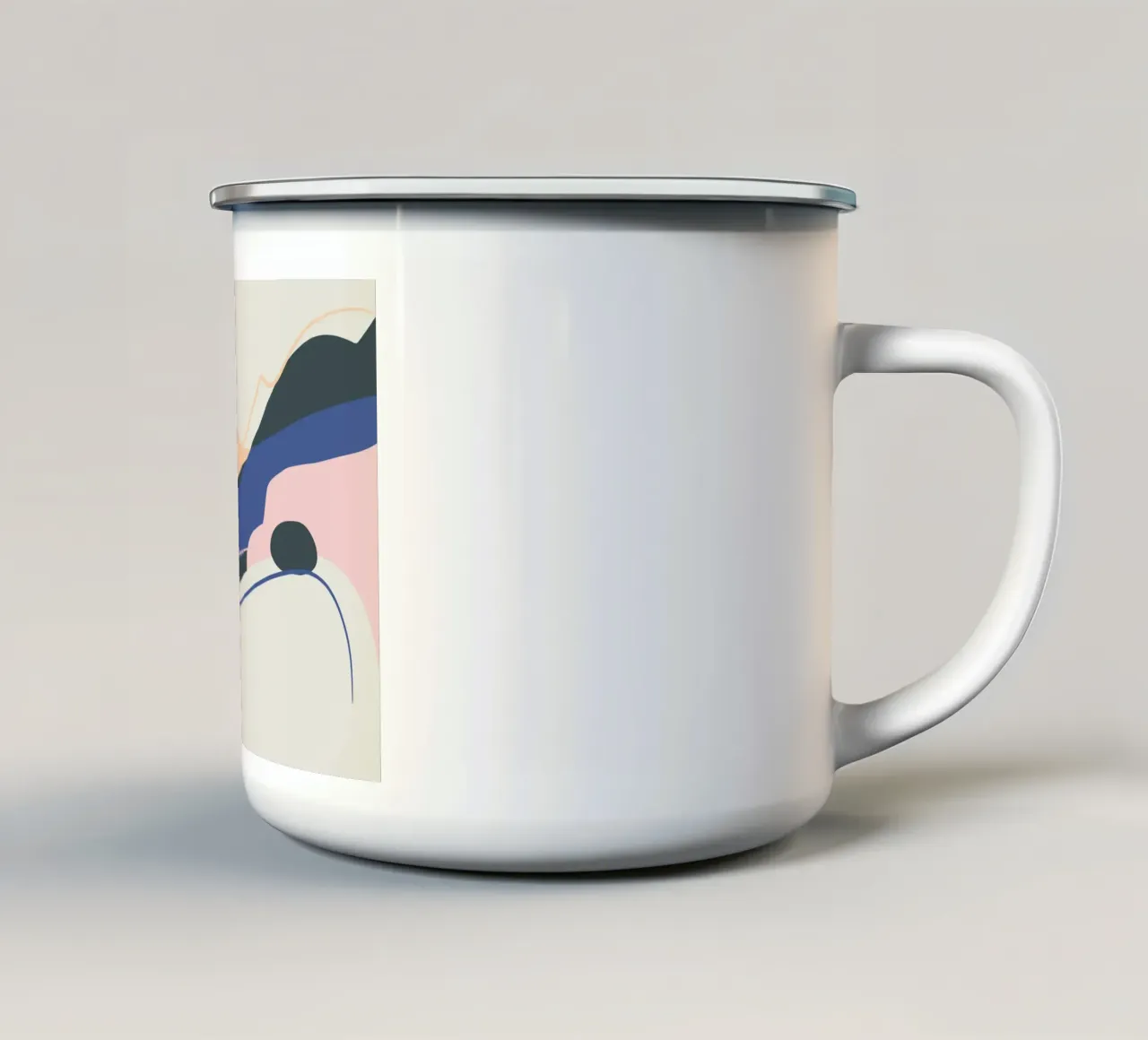Paesaggio liquido 06 tazza in smalto da Little Dean