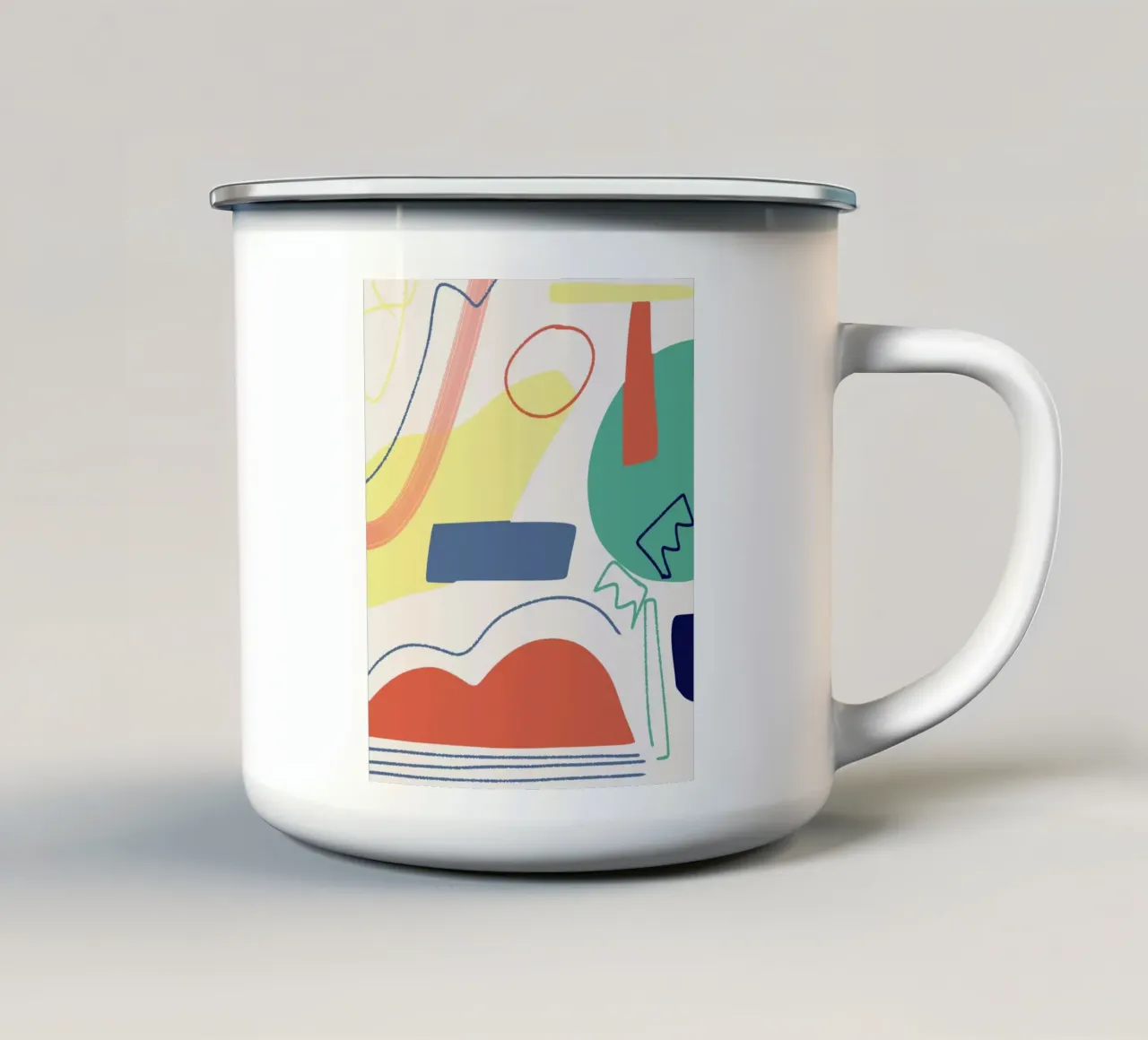 Ritagliare la composizione tazza in smalto da Little Dean