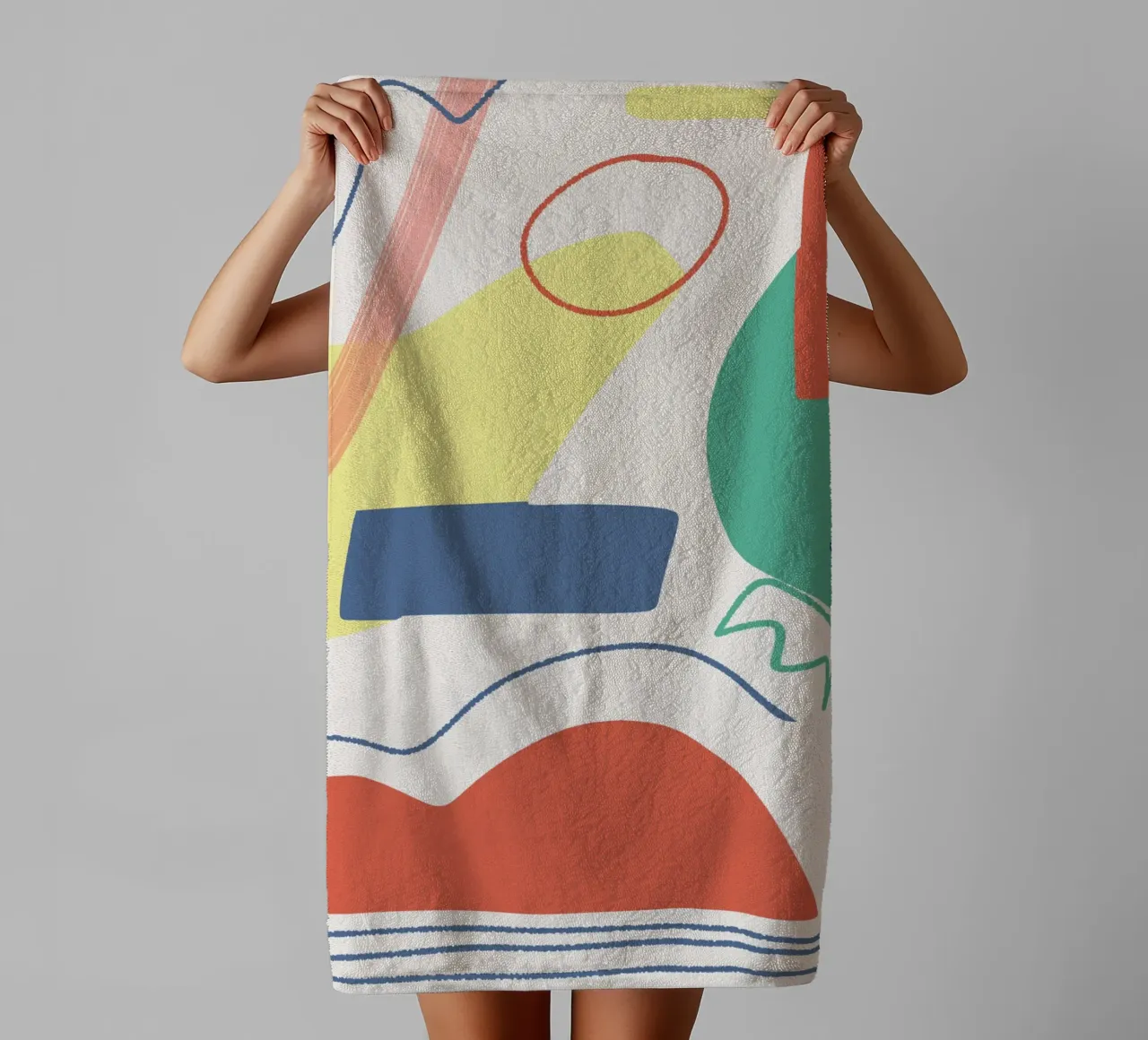 Cut out composition towel by Little Dean