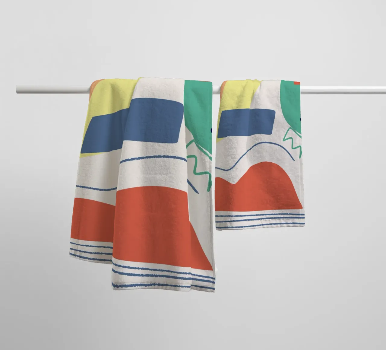 Cut out composition towel by Little Dean
