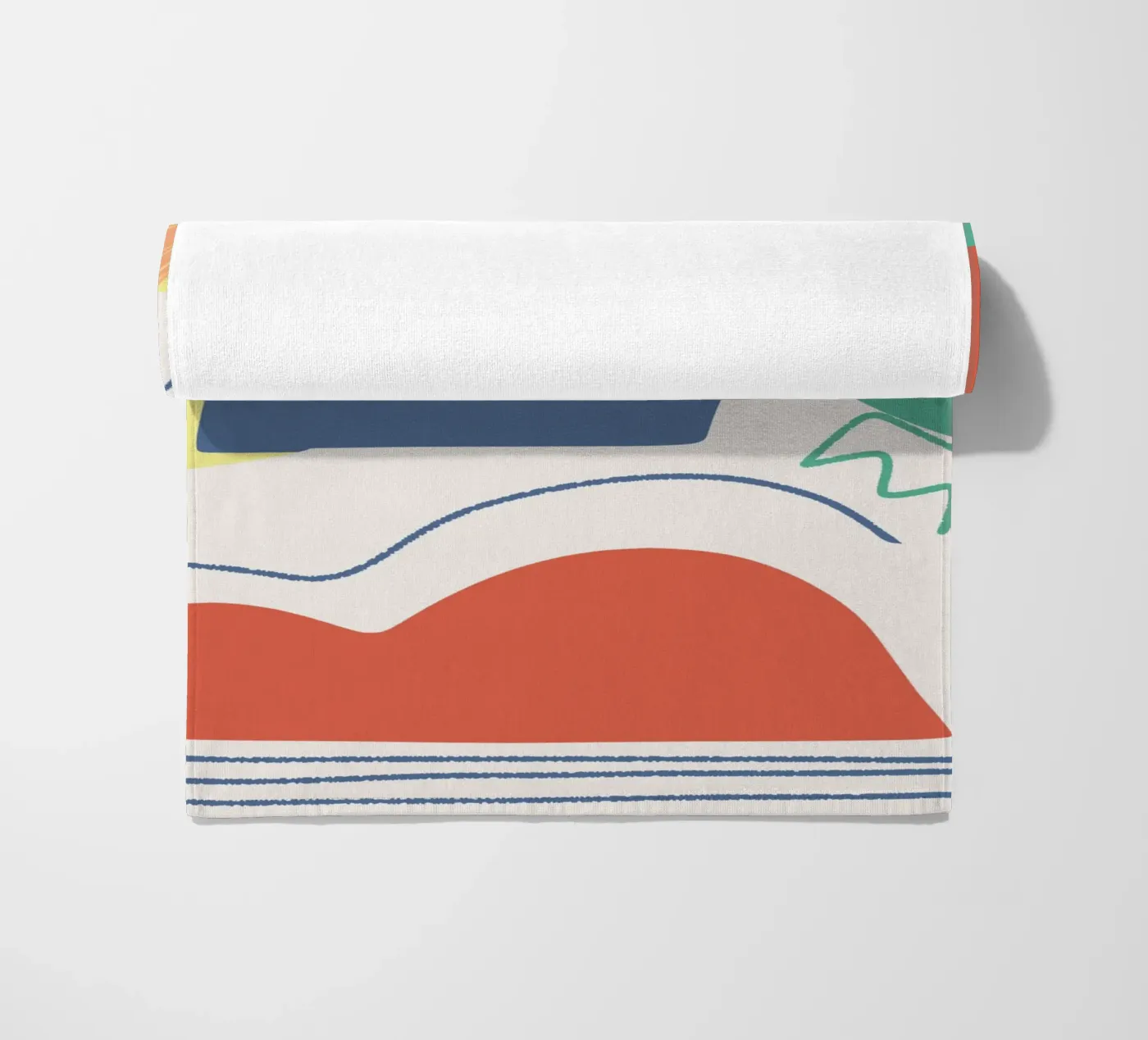 Uitgesneden compositie strandhanddoek van Little Dean