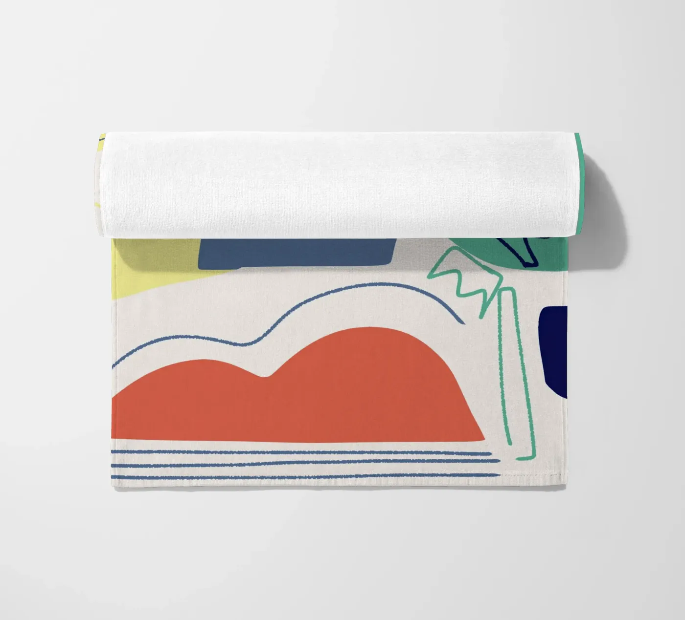 Uitgesneden compositie strandhanddoek van Little Dean