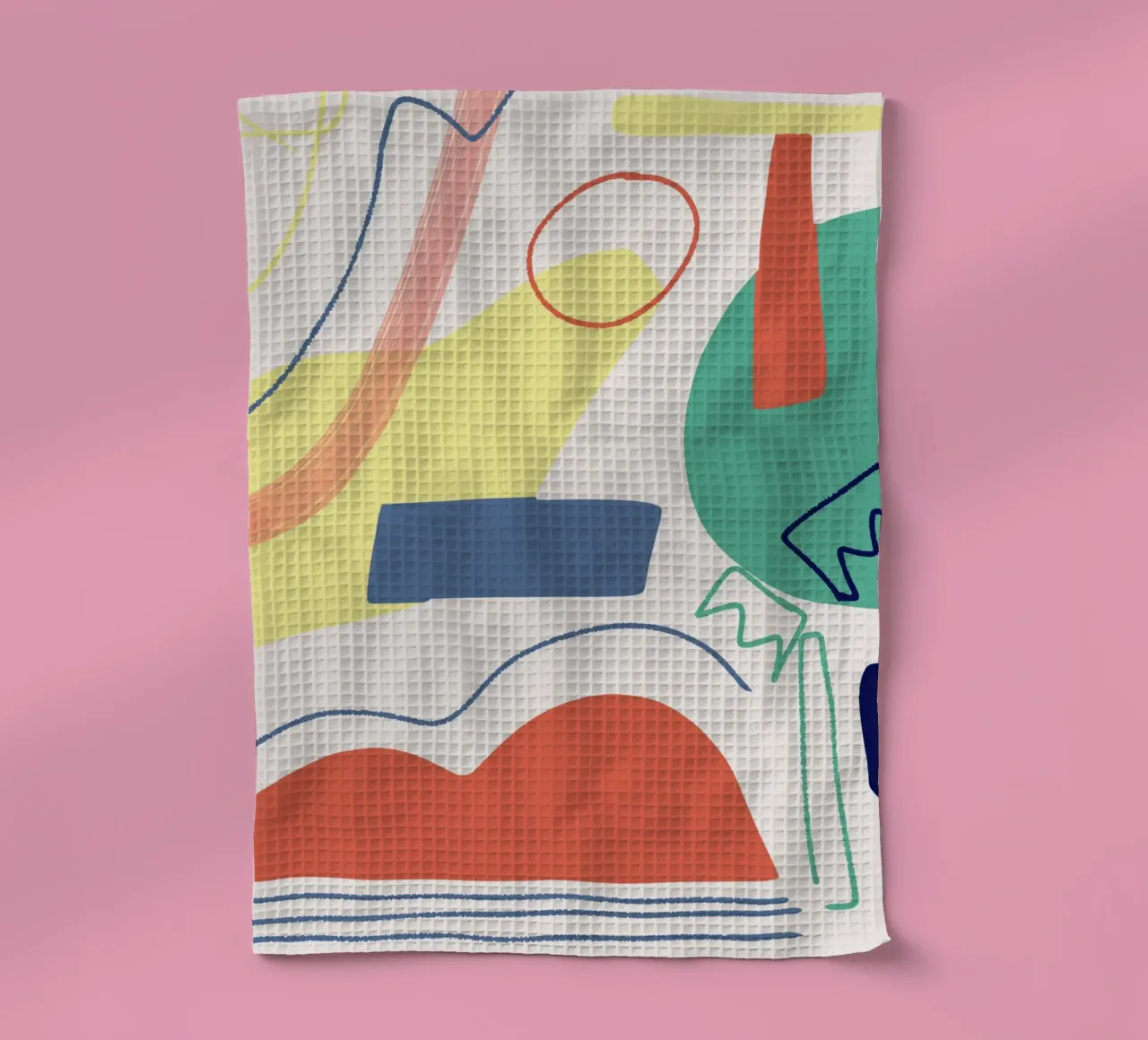 Ausgeschnittene Komposition Geschirrtuch von Little Dean