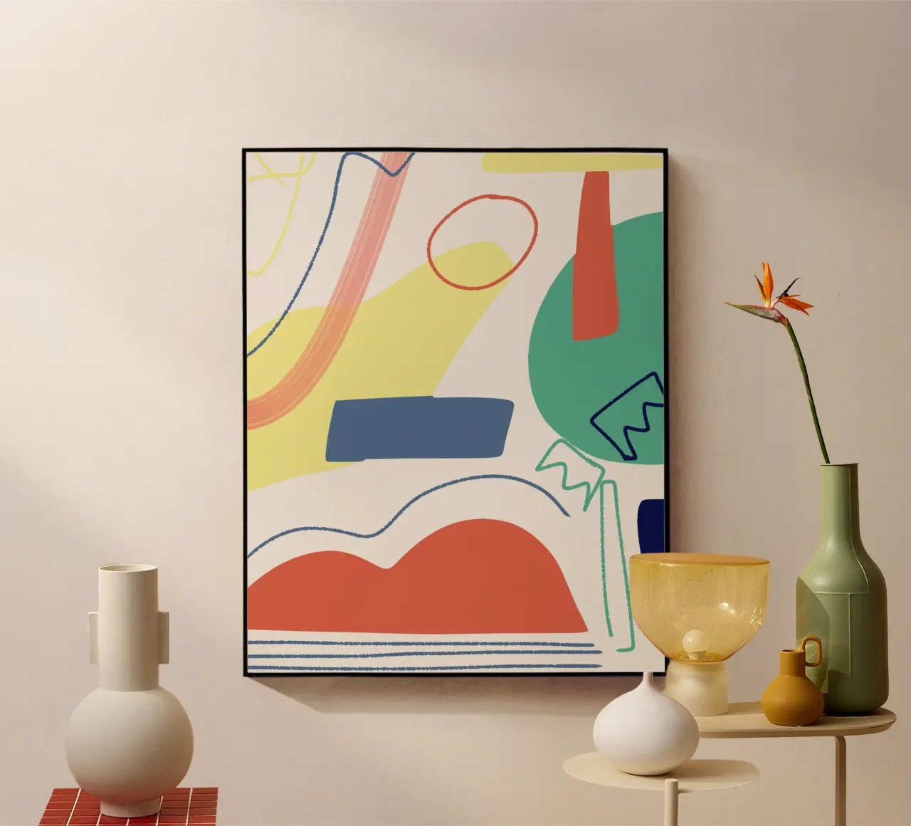 Composition découpée plexiglas de Little Dean