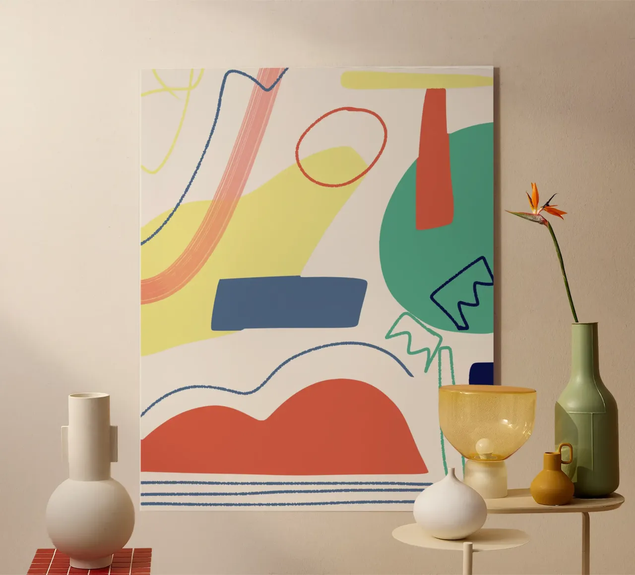 Composition découpée plexiglas de Little Dean