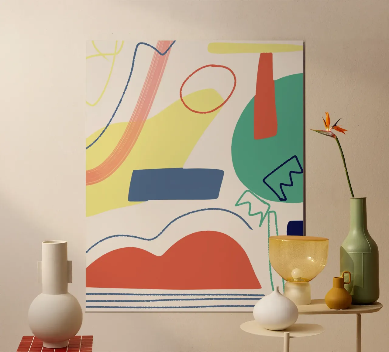 Uitgesneden compositie poster van Little Dean