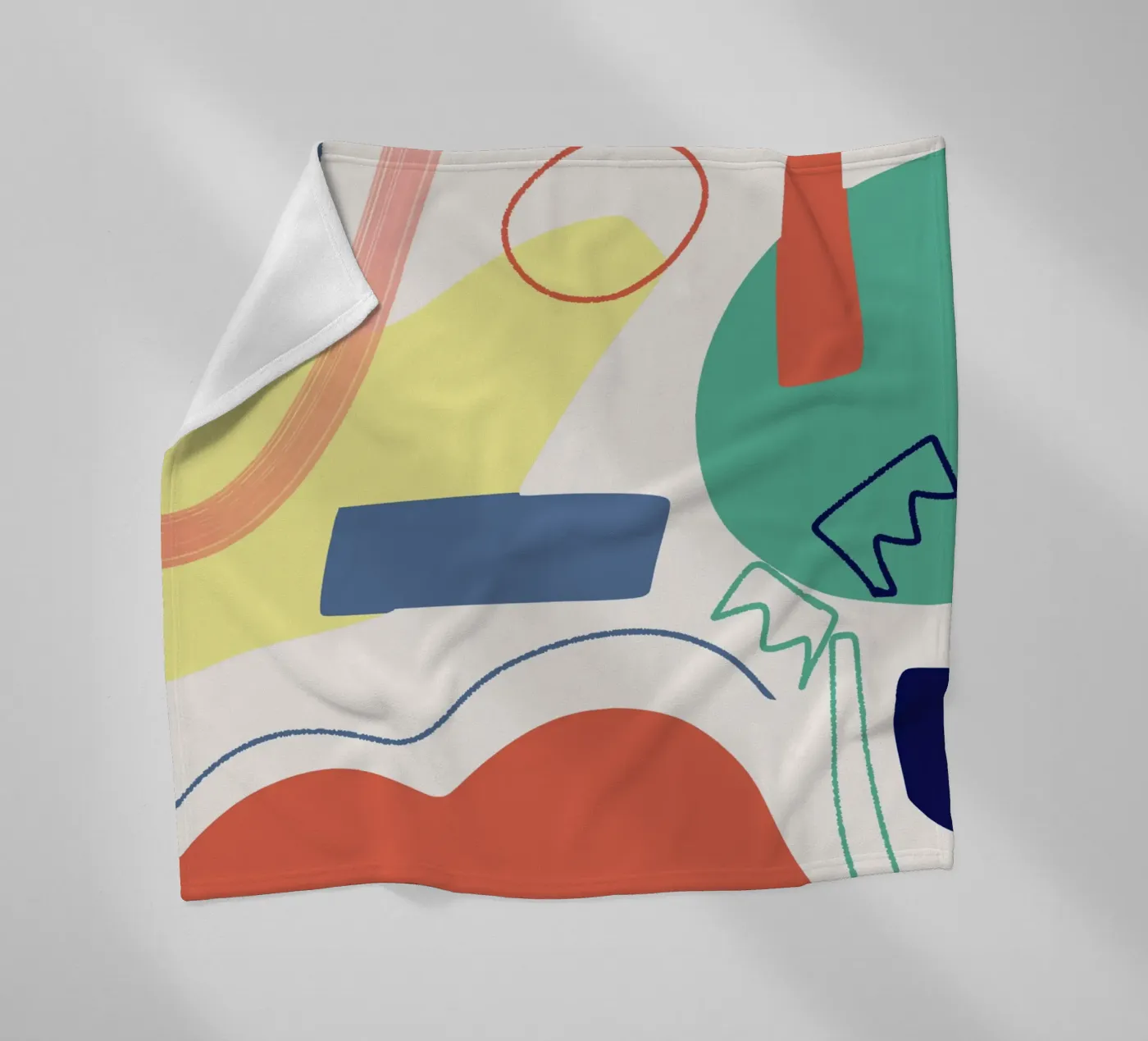 Cut out composition fleecedeken van Little Dean