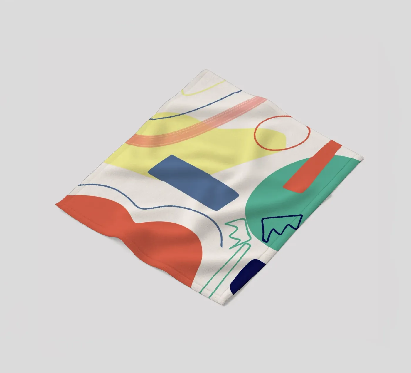 Cut out composition fleecedeken van Little Dean