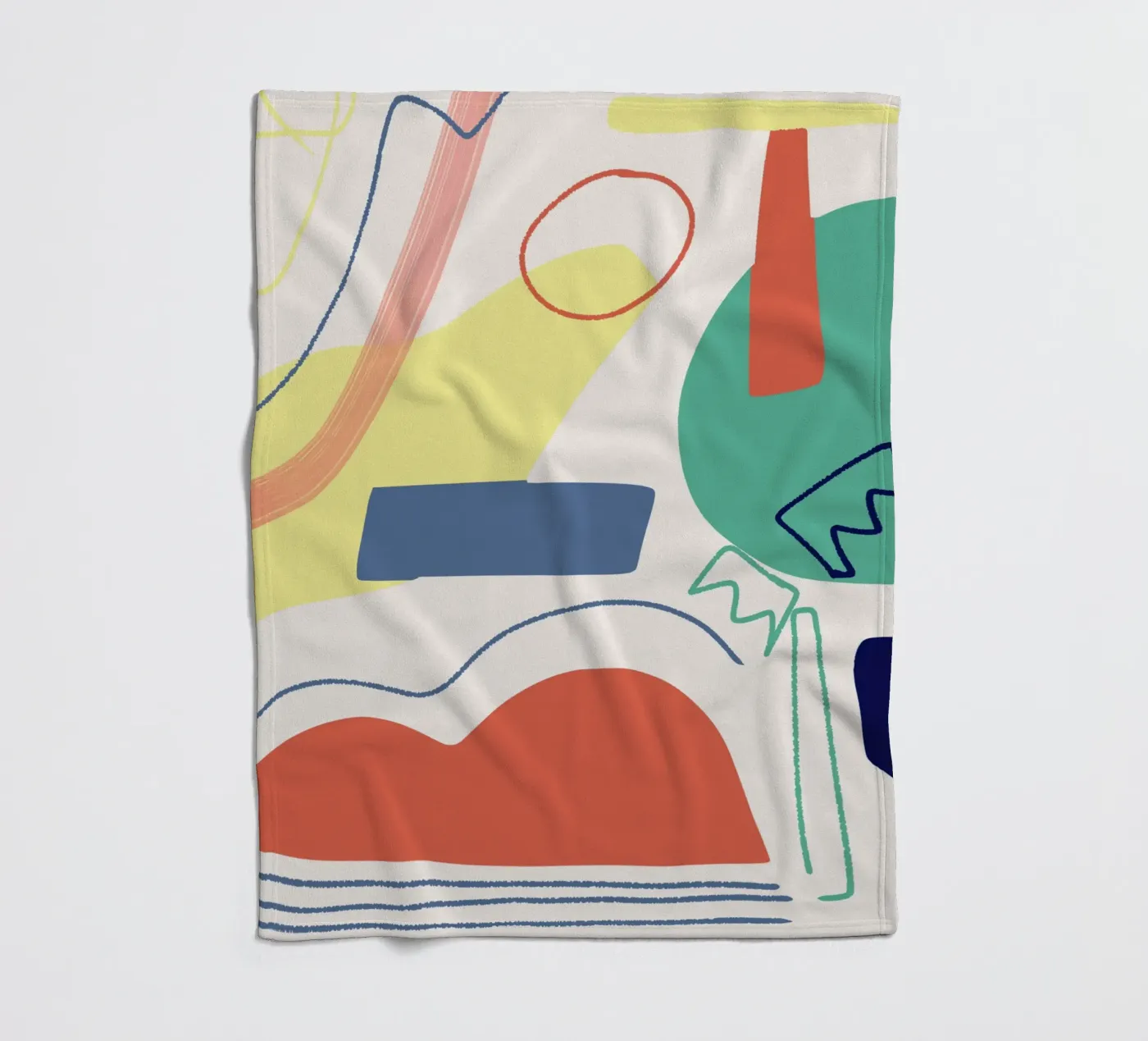 Cut out composition fleecedeken van Little Dean