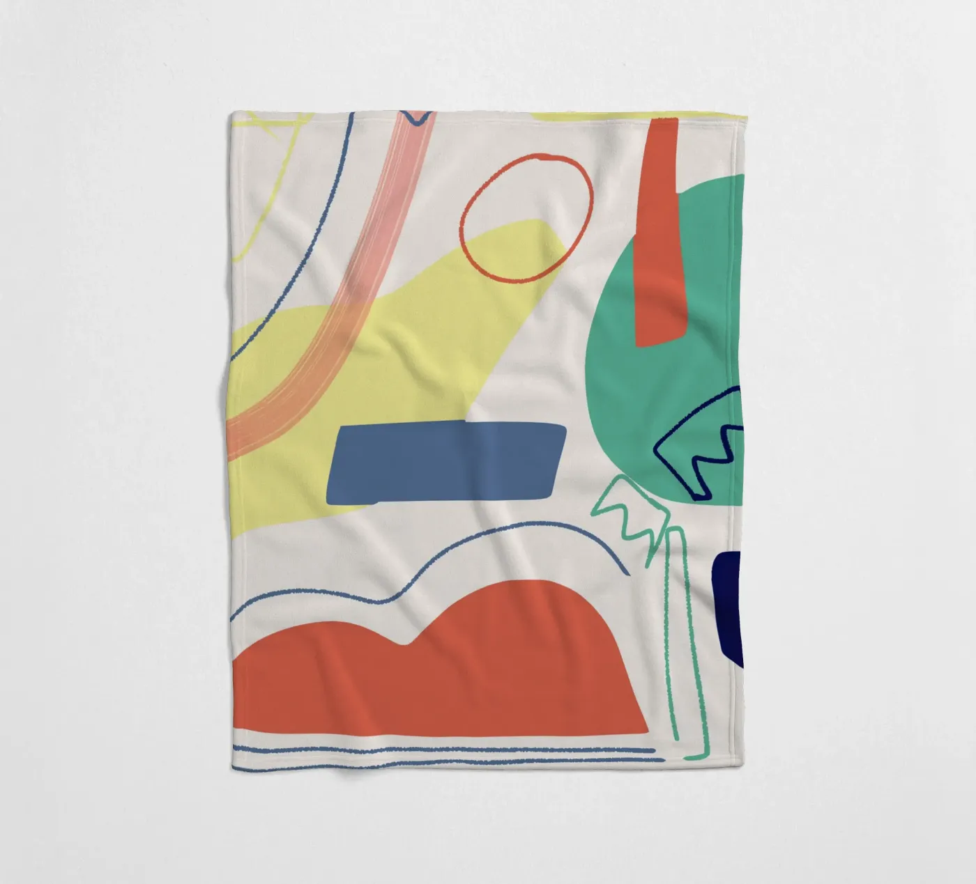 Cut out composition fleecedeken van Little Dean