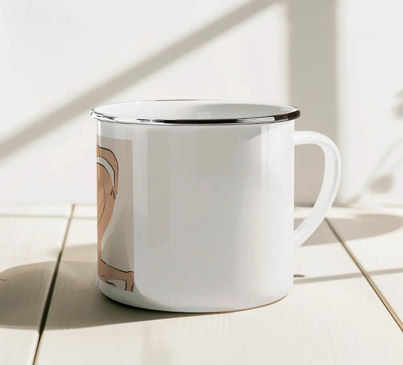 Battuta di sedere tazza in smalto da Little Dean