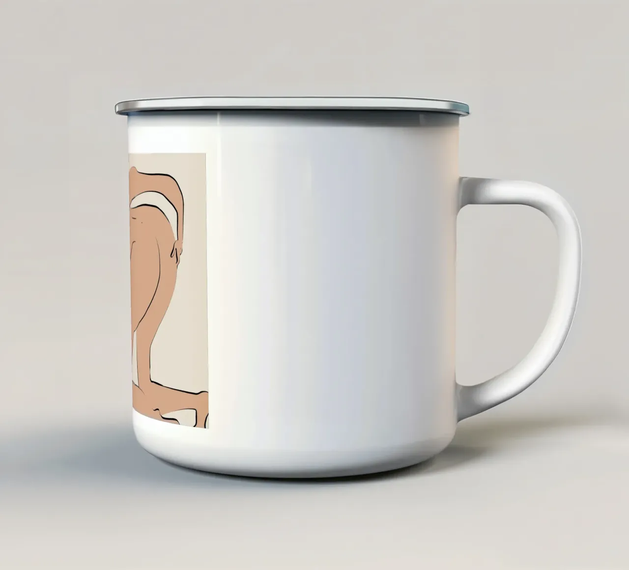 Battuta di sedere tazza in smalto da Little Dean