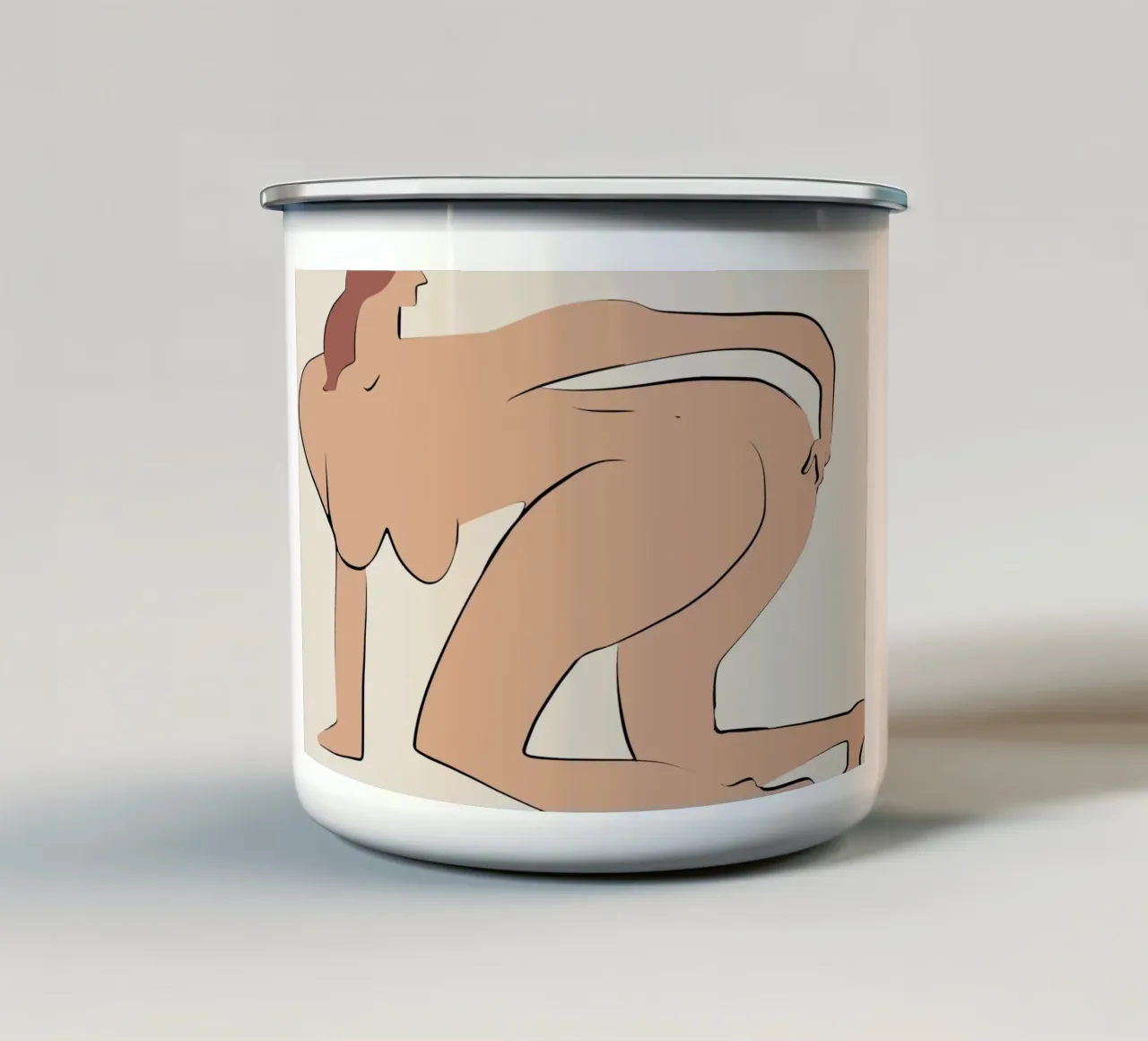 Battuta di sedere tazza in smalto da Little Dean