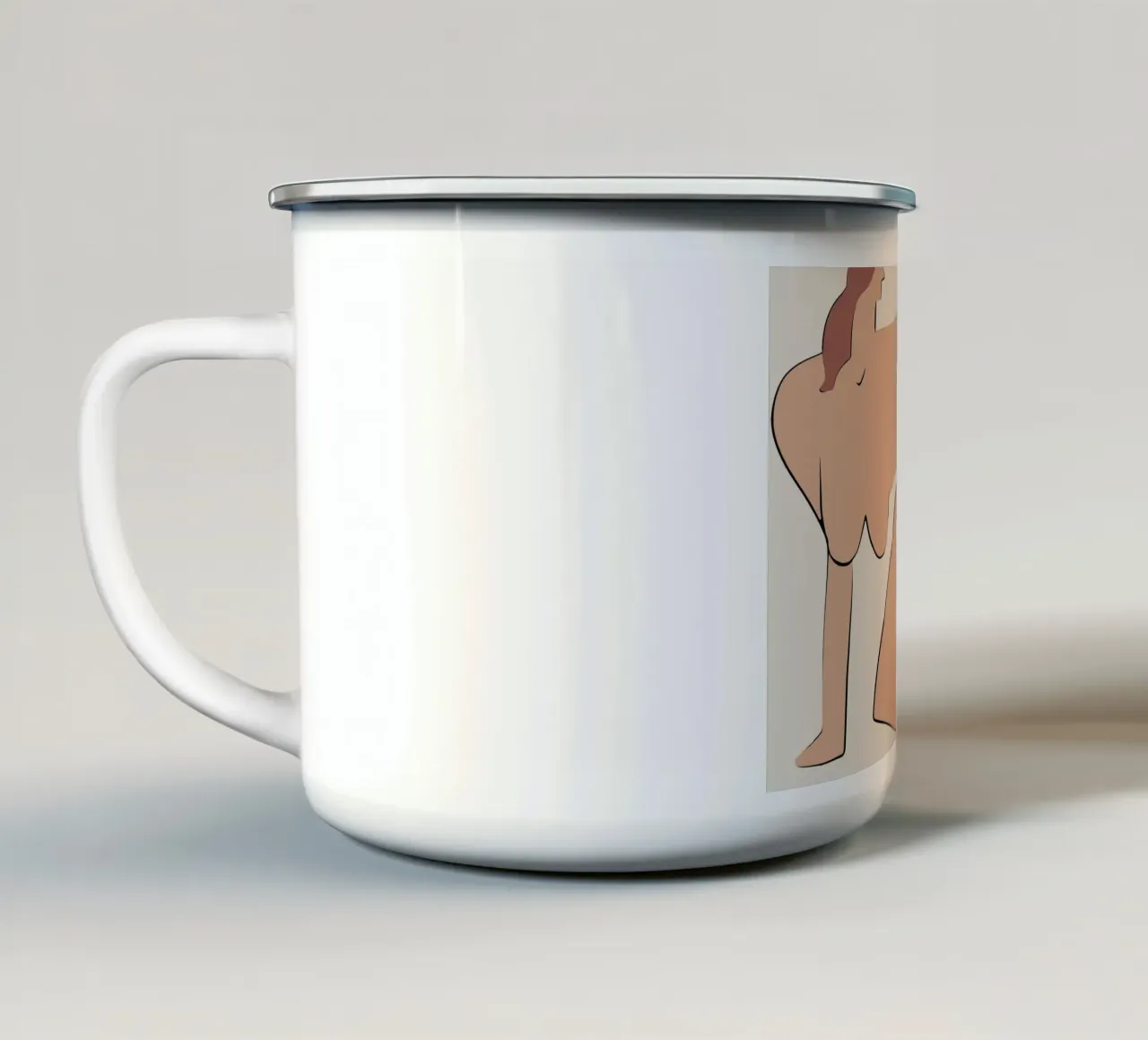 Battuta di sedere tazza in smalto da Little Dean