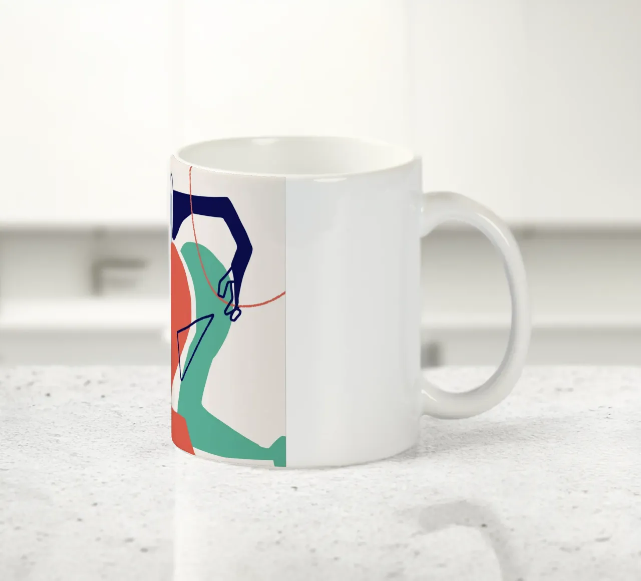 Ritagliare la composizione 03 tazza in ceramica da Little Dean
