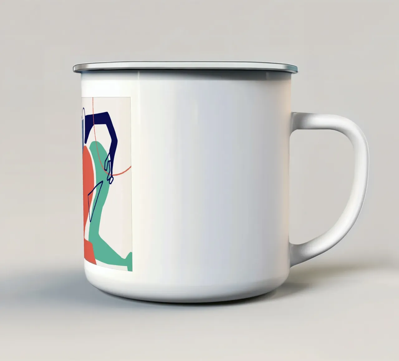 Ritagliare la composizione 03 tazza in smalto da Little Dean
