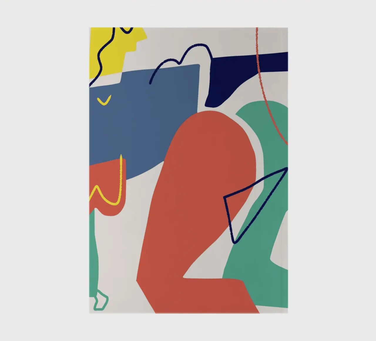 Cut out composition 03 notebook by Little Dean