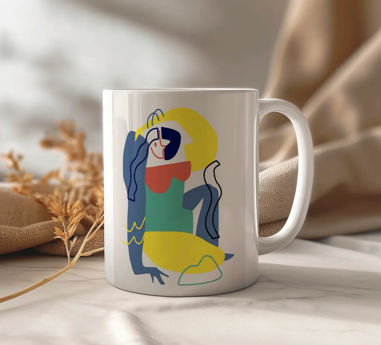 Ritagliare la composizione 04 tazza in ceramica da Little Dean