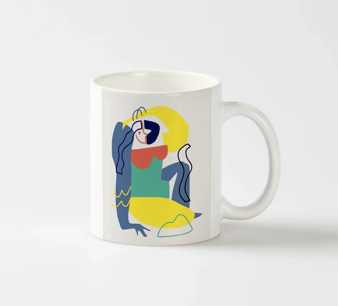 Ritagliare la composizione 04 tazza in ceramica da Little Dean