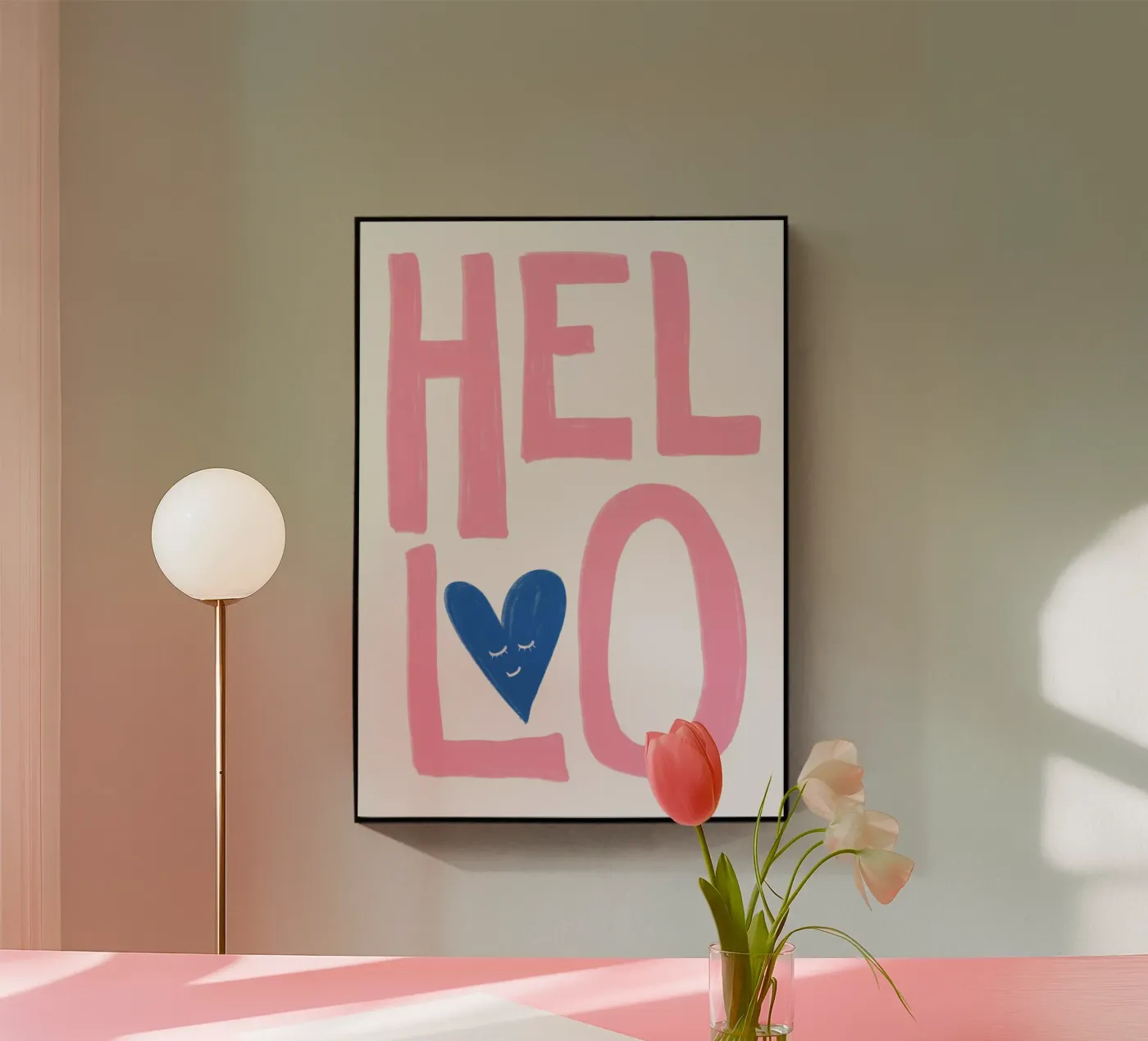 Hallo Acryl-Glas von Athene Fritsch