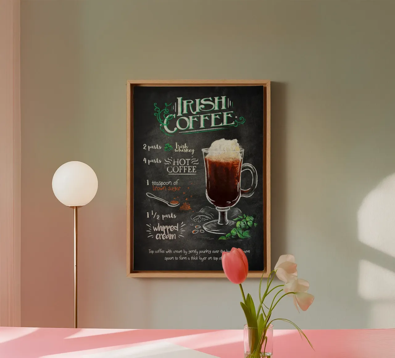 Caffè irlandese tela con Cornice a cassetta da Leon Meyer