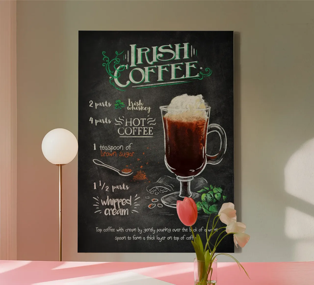 Caffè irlandese tela con Cornice a cassetta da Leon Meyer