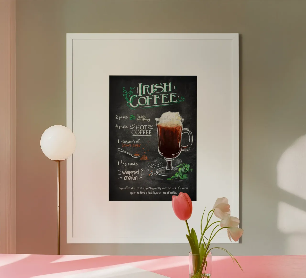 Caffè irlandese poster da Leon Meyer