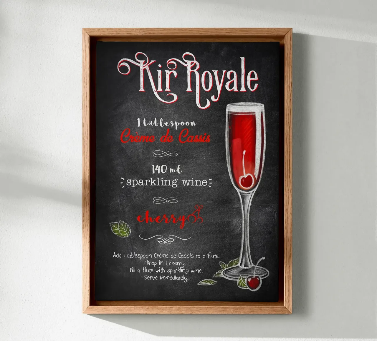 Kir Royale tela con Cornice a cassetta da Leon Meyer