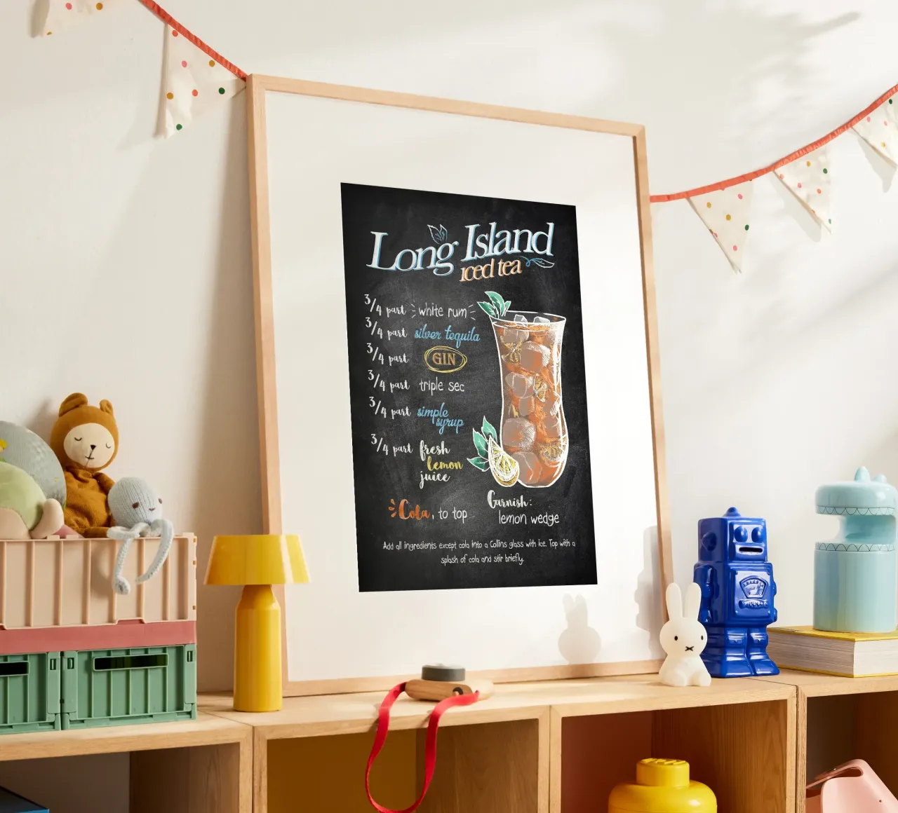Tè freddo Long Island poster da Leon Meyer