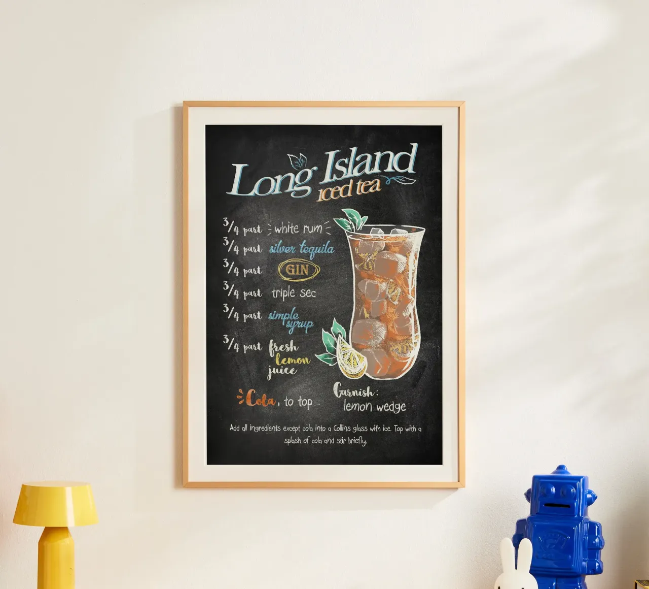 Tè freddo Long Island poster da Leon Meyer