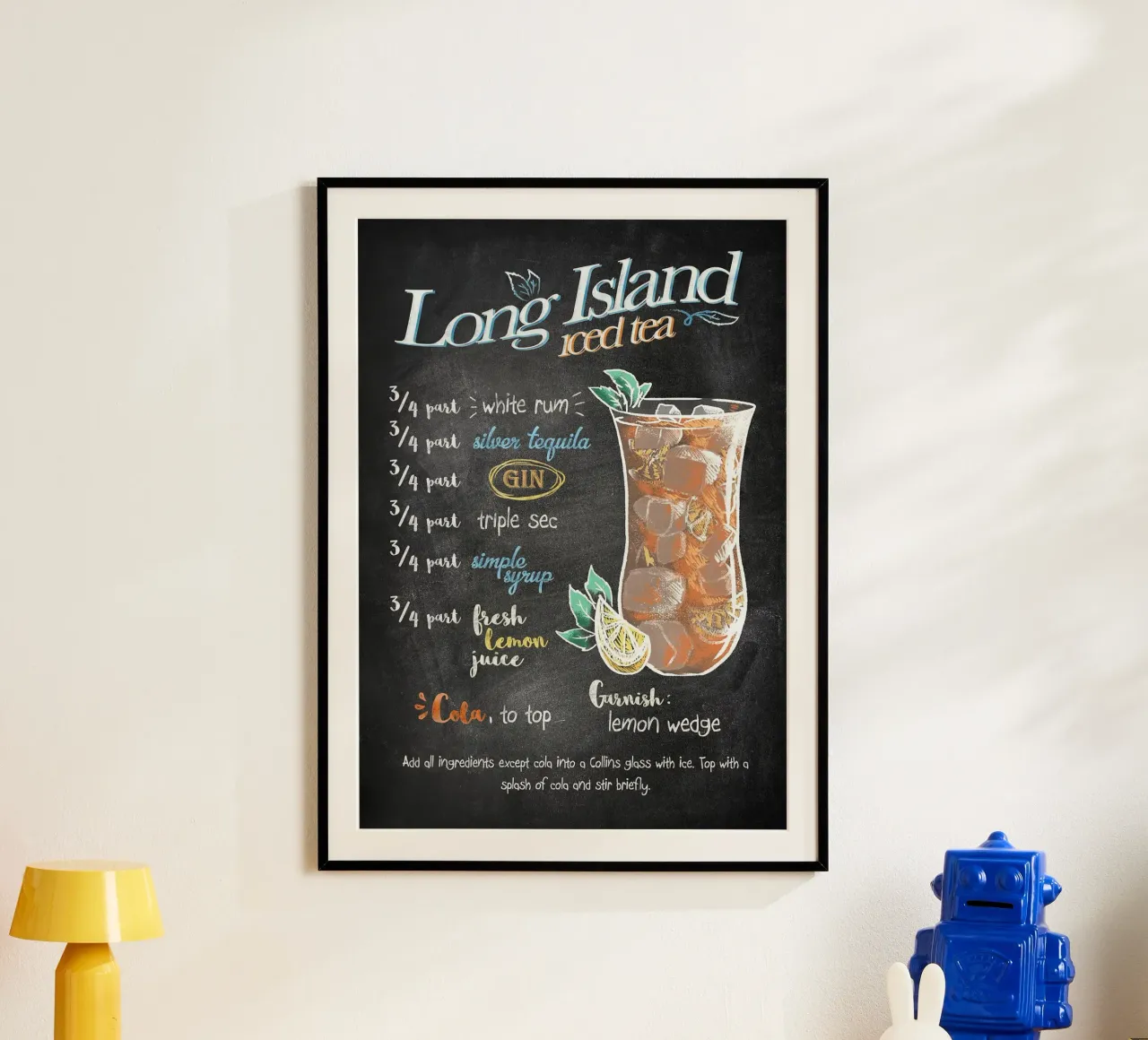 Tè freddo Long Island poster da Leon Meyer