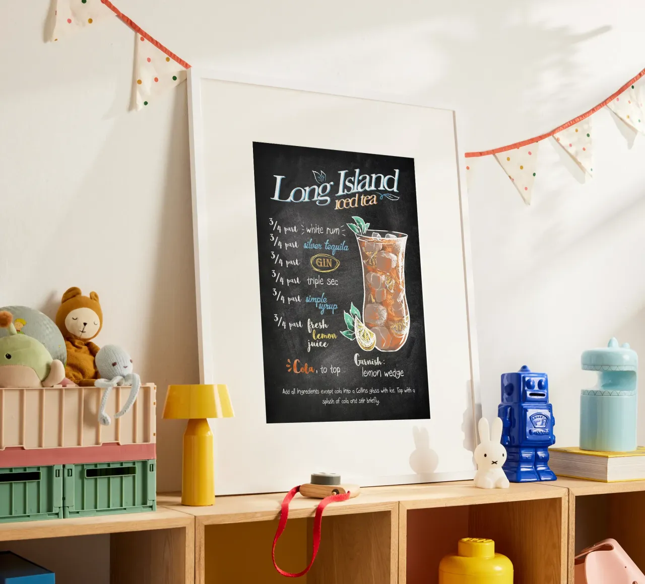 Tè freddo Long Island poster da Leon Meyer