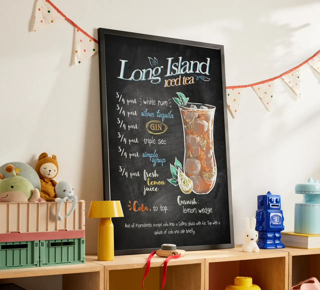 Tè freddo Long Island poster da Leon Meyer