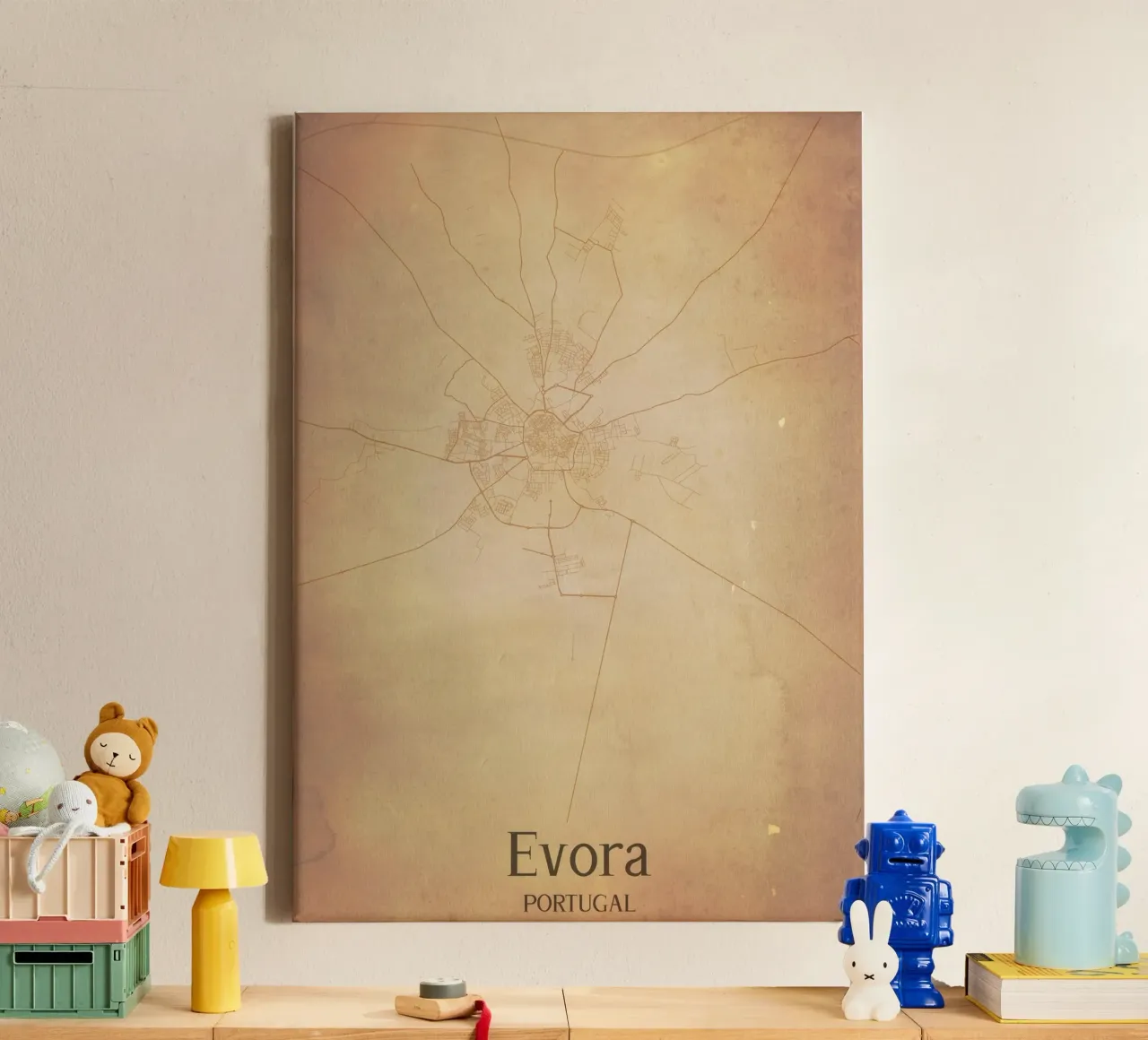 Evora PORTUGAL tela con Cornice a cassetta da WorldPrint