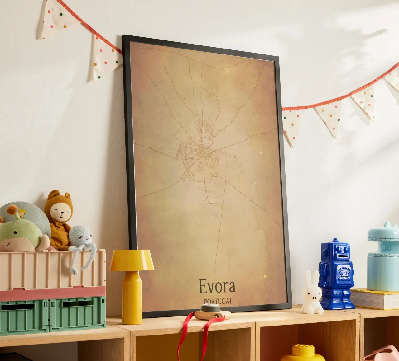 Evora PORTUGAL poster con telaio in alluminio da WorldPrint