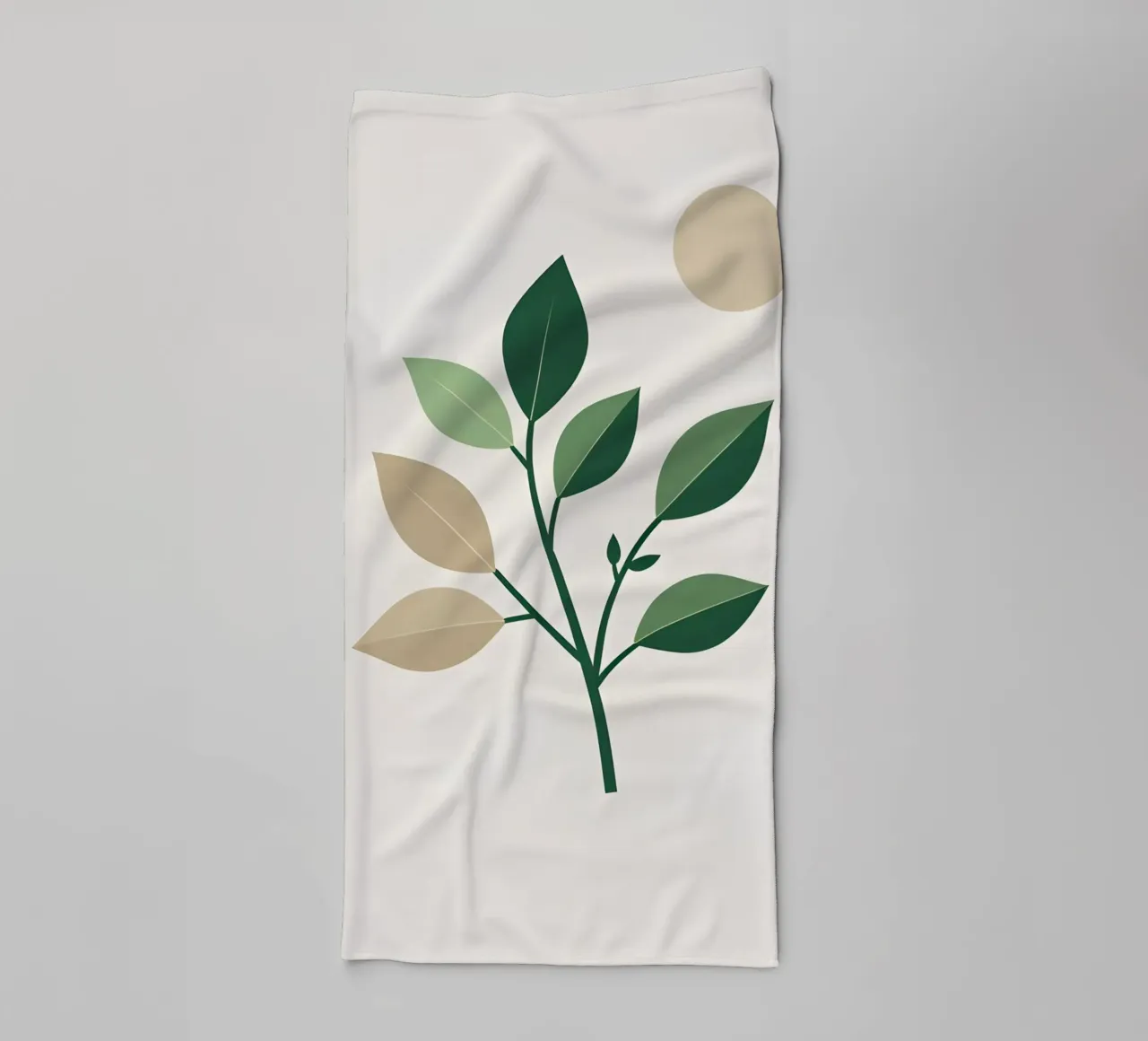 Branch Outline towel by Botanical Gallery