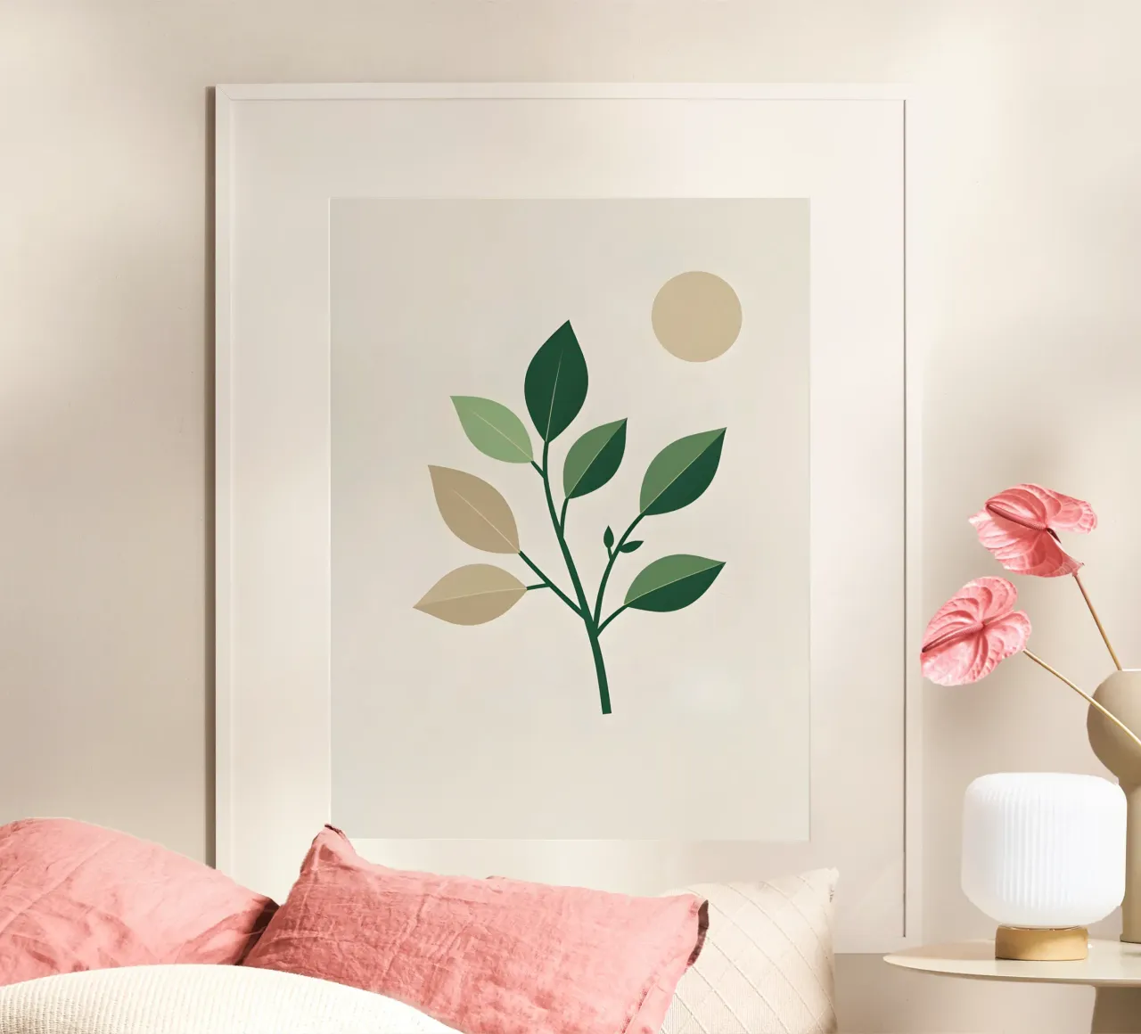 Schema del ramo poster con telaio in legno da Botanical Gallery