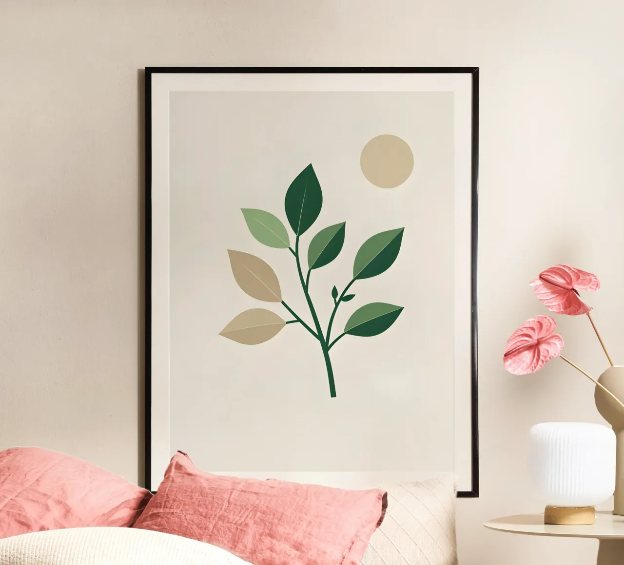 Schema del ramo poster con telaio in legno da Botanical Gallery