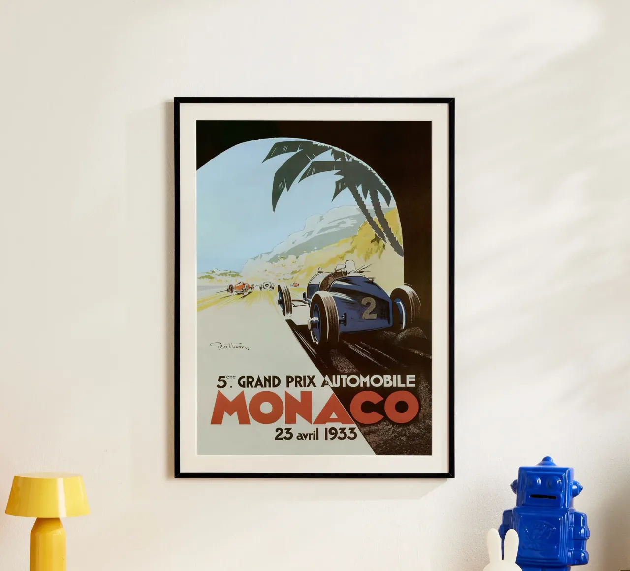 1933 Gran Premio di Monaco poster da hanna shop