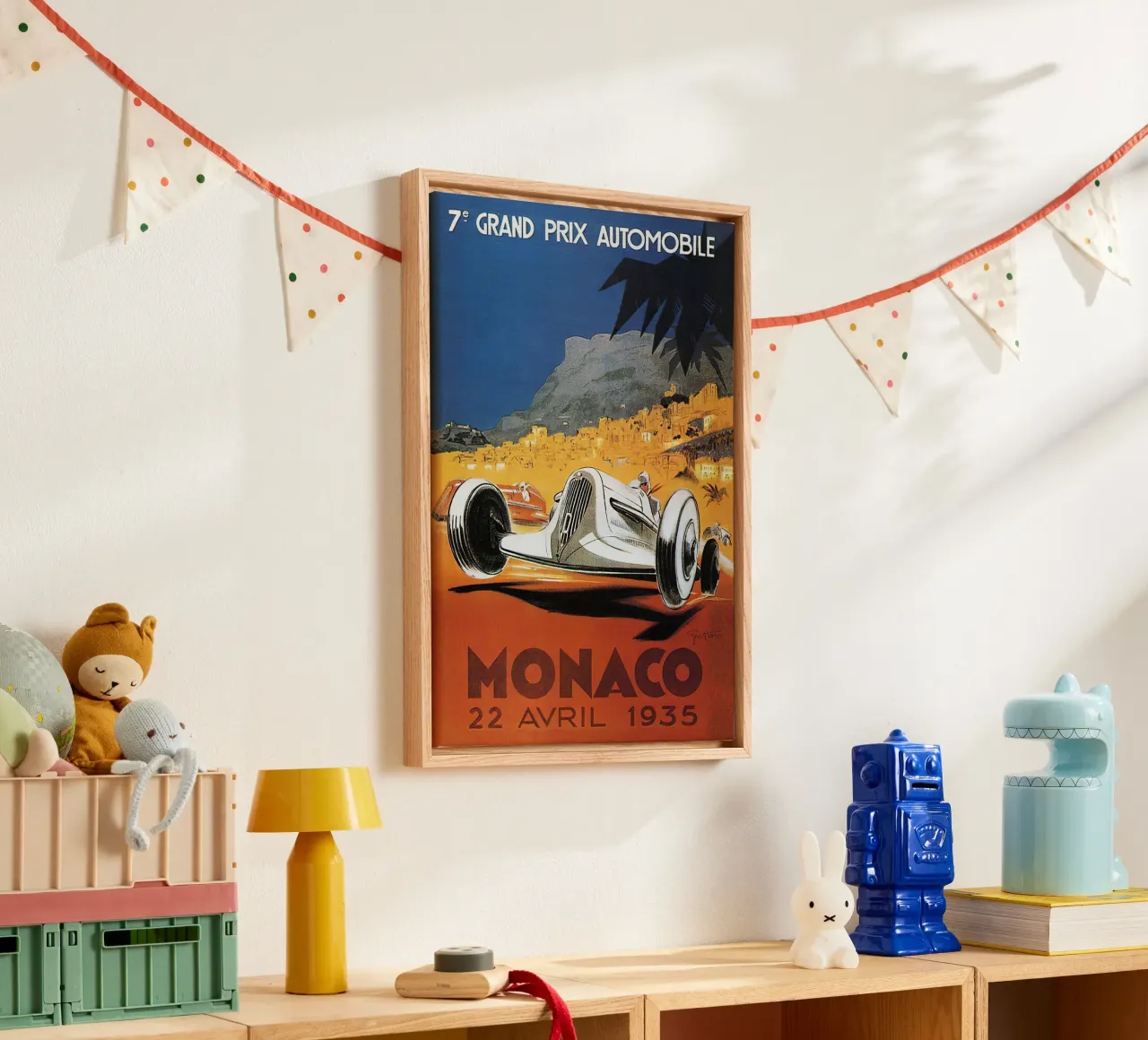 1935 Gran Premio di Monaco tela con Cornice a cassetta da hanna shop
